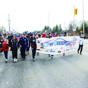 Plenty of sports groups were well represented in the parade, including the Bolton Wanderers' Soccer Club.