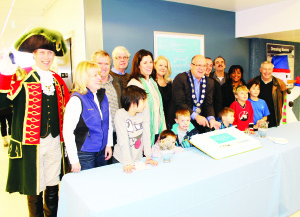Mayfield Recreation Complex was a very busy place Sunday as the Town of Caledon hosted its 11th annual WinterFest. Mayor Allan Thompson and Caledon councillors had no shortage of young helpers as they cut the ceremonial cake