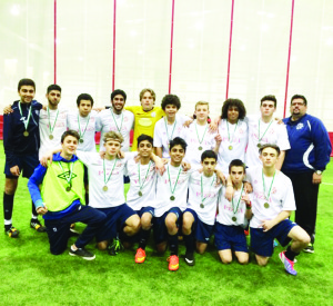 Caledon Soccer Club's Boys Under 16 (1999) rep team won the New Years Kick Off Classic Tournament in Stoney Creek. Photo submitted