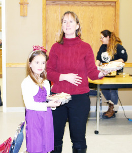 It was a time for pancakes all over Caledon last week as people were celebrating Pancake Tuesday. Abbey Spiteri, who turned nine last Tuesday, was helping her mother Kim auction off pies at the end of the dinner at St. John's Anglican Church on Highway 9.