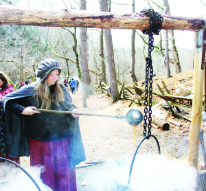 Tapping in at Kortright The annual Sugarbush Maple Syrup Festival continues at the Kortright Centre for Conservation in Vaughan, and crowds have been large as people have been out to see how maple syrup is made, both now and years ago. Educational Interpreter Anne Partridge was demonstrating the old method of boiling sap in large cauldrons. Photos by Bill Rea