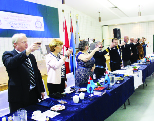Royal Canadian Air Cadets 892 Snowy Owl squadron held their Annual Mess Dinner at Brampton Fairgrounds recently. There were a number of toast as part of the evening, including to the Queen, Royal Canadian Air Force, Royal Canadian Sea Cadets, etc. Photos by Bill Rea