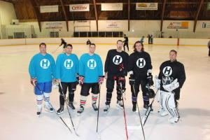 Lots of action at Hockey Night for Headwaters The Teen Ranch Ice Corral was a busy place recently for the third annual Hockey Night for Headwaters in support of the Headwaters Health Care Foundation's $16 million Commitment to Care Campaign. The action included two hockey games, including one between Headwaters Physicians as they battle it out against the Dufferin County Ambulance team, and the other between two teams made up of hospital staff. The staffers included Paul Cowan, Alex Buchanan, Stephen Gill, John McNab, Keith Gordanier and Rob Gundert. 
