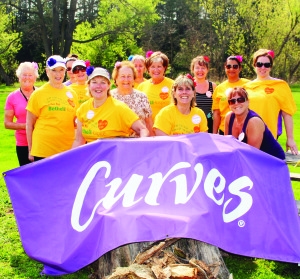 Several local companies had teams lined up to take part in Saturday's hike, including Curves in Bolton.