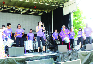 Members of the Samba Squad from Toronto provided some of the stage entertainment.