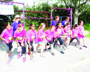 GIRLS ON THE RUN WRAP UP ANOTHER YEAR These young ladies from Macville Public School were setting out on the final run of the season as part of the Girls on the Run program. The program is for girls from Grades 3 to 6, and it focuses on positive self-image, physical fitness, healthy living and attitude, as well as taking part in five-kilometre runs. Photo by Bill Rea