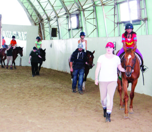 Horses and young riders were being put through their paces at Caledon Equestrian School recently.