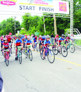 The day saw cycling events to accommodate several age groups and skill levels. The Squirts (aged eight to 10) were taking off for their 8.68-kilometre event.