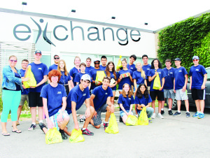 There were 22 very busy young people taking part in Caledon OPP's annual Youth Leadership Camp. Participants dropped off about 1,150 pounds of food to the Exchange.