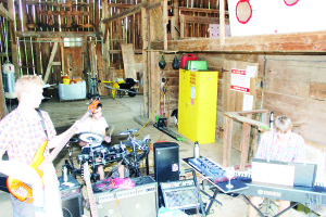 Members of the Peel Kontact consists of Andrew Boettger on bass, Mitchell Greenham on drums and Matthew Boettger on keyboards. The Caledon performers were providing music at the Peace Ranch open house.