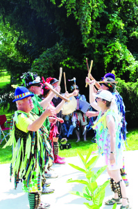 Members of the Peel Morris Dancers were on hand to provide entertainment.