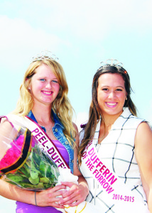 Outgoing Queen of the Furrow Julia Thompson crowned her successor Natalie Vink.