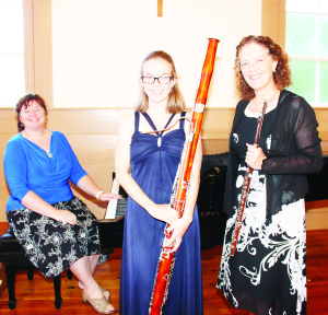 Selections by Mozart, Bach, Handel and Schubert were included in this performance, which featured Maria Dolnycky on piano, Anna Norris on bassoon and Julie Ranti on flute.