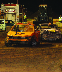 The big attraction Friday night was the annual Demolition Derby, and it didn't disappoint.