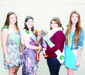 New Junior and Senior Fair Ambassadors were crowned at Friday night's opening ceremonies. Junior Ambassador Caitlyn Kolb welcomed her successor Callie Dowds, a Grade 11 student at Humberview Secondary School. Ashley Harding, a Grade 12 student at Humberview, was crowned by outgoing ambassador Julie French.