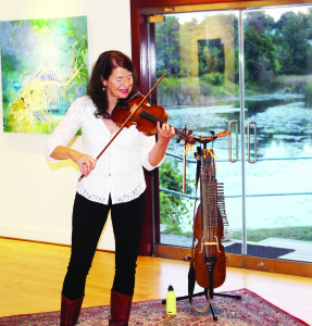 SUNSET CONCERT AT ALTON MILL There was a good crowd out at Alton Mill Arts Centre recently for a Sunset Concert. Award-winning violinist Anne Lindsay was the performer, entertaining the audience with jazz selections. Photo by Bill Rea