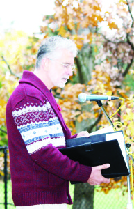 Rev. Philip Cable of the Mono Mills Pastoral Charge spoke Sunday.