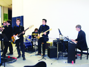 The six-piece jazz group Get Cooking was helping to provide some of the entertainment in the halls at Humberview. The members include Eric Deave, Matt Vainer, George Kell, Tyler Gillis, Zack Clifford and Matt Boettger.