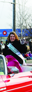 Bolton Fair Ambassador Ashley Harding was representing the Albion and Bolton Agricultural Society in the parade.