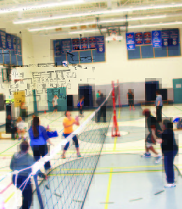 VOLLEYBALL GOING STRONG IN SPORTS CLUB The new Bolton Recreational Sports Club is up and going, with participants taking part in their second evening of volleyball Friday at St. John the Baptist Elementary School. The initiative of local resident Ryan Richards, it's a community, not-for-profit club aimed at giving adults an opportunity to meet and connect with others. Those interested in joining the fun can get more information at www.boltonrecsportclub.com Photo by Bill Rea