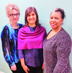 The Caledon Community Services team facilitating the program are Nataliya Okun, Youth Programs Manager Mary Falcone and Joanne Huggins-Bailey.