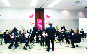 CONCERT BAND MARKS VALENTINE'S DAY Valentine's Day was the setting for The Music of Love: from Frozen to Figaro, the latest performance of the Caledon Concert Band, under the direction of Robert Kinnear. The program was a “journey through time and across oceans to explore love through music.” Photo by Bill Rea