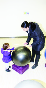 The activities at Mayfield Recreation Complex included drumming cardio of kids. Terra Medeiros of Caledon East and her daughter Elaina, 1, were having fun giving it a try.