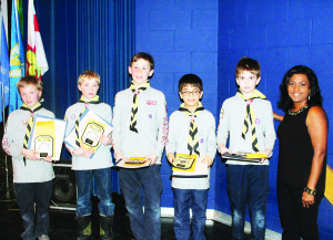 Councillor Annette Groves joined these Cubs who have complete their six stars; Kalvin Cameron, David Marrelli, Matthew Maia, Xavier Solano and Austin Atkinson.