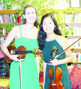 CHAMBER CONCERT IN CALEDON EAST The latest edition of the Caledon Chamber Concerts series featured the CSQ Violin Duo of Sarah Nematallah and Min-Jeong Koh. The program included works by Bach, Handel, Bartok and Prokofiev. Photo by Bill Rea