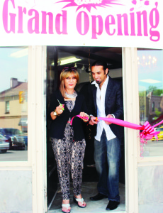LEONETTE OPENS IN BOLTON Nadia Abouzeid and her son Mohamed Mansi were cutting the ribbon recently to officially open Leonette. Located at the southwest corner of Queen and King Streets in Bolton, the store carries women's casual and evening wear, including a European summer collection. “It's unique,” she said. “It's not something that you can find anywhere in Canada.” Abouzeid said she's been in this line about 25 years, getting her start in Egypt. She chose bolton to open her business because she has a lot of friends in the community. “We love Bolton,” she said. “We feel comfortable.” Photo by Bill Rea