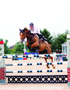 Francois Lamontagne of Saint-Eustache, Quebec, cleared this final jump to take the $30,000 Stonewood Grand Prix.