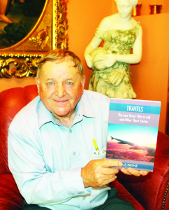 AUTHOR AT SIGNING Local author A.E. Payne was on hand at Terra Cotta Inn recently, signing copies of his book Travels: The Last Time I Was In Jail and Other Short Stories. It is true that he spent time in Honor Rancho, north of Valencia in California, training staff there how to operate a water treatment plant. The 76-year-old retired electrician said he's been writing ever since he started travelling years ago, compiling stories which he brought together after retiring. The work was published by First Choice Books out of Victoria, B.C. in March, and he said a second edition is being considered. Photo by Bill Rea
