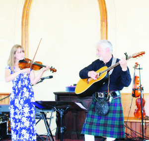 The performers included Liz Ward and her father-in-law Dave from Fergus.
