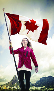 Rosie MacLennan, Team Canada Flag Bearer (Photo credit: Canadian Olympic Committee) (CNW Group/Canadian Olympic Committee)