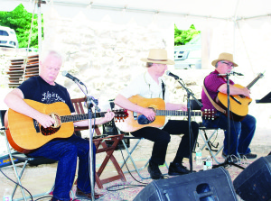 SONGWRITERS PERFORM AT ALTON MILL It was an afternoon of song performed by hit songwriters last Sunday at Alton Mill. The Source of the Song concert featured Dean McTaggart, Nashville's Alan Rhody and host and co-producer Bruce Madole. Photo by Bill Rea