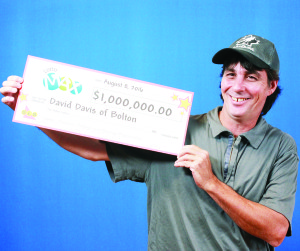 BOLTON RESIDENT WINS IN LOTTO MAX David Davis of Bolton found himself $1 million richer after winning Lotto Max Maxmillions in the July 22 draw. The winning ticket was purchased at Family Variety on Queen Street in Bolton.