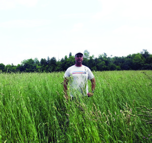 Geoff Maltby, Acton farmer participating in the Bird-Friendly Certified Hay program.