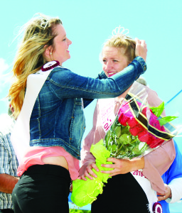 Natalie Vink crowned her successor Caleigh Van Kampen as new Queen of the Furrow for Peel and Dufferin.