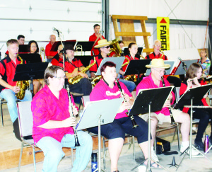 The Chinguacousy Concert Band, under the direction of Eric Mertinz, was providing music in the Beer Garden Saturday.