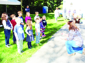 The 1, 2, 3 Choir from Belfountain Public School, under the direction of Jenni LeForestier, provided some of the entertainment Saturday.