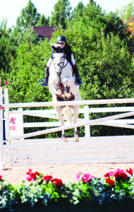 Bolton's Susan Horn missed Sunday's jump-off by a fraction of a second riding Balintore.