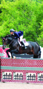 Kim Farlinger of Orangeville guided Stanley Stone to victory in the first phase of the Caledon Cup last Thursday.