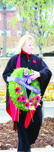 Dufferin-Caledon MPP Sylvia Jones laid this wreath on behalf of the Province.