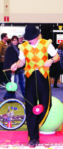 Royal Winter Fair goers were entertained Saturday by the cunning tricks performed by Bolton native Circus Jonathan Seglins.