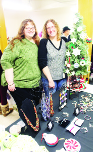 Lots of crafts at Knox Church A wide variety of crafts were on display recently at the annual Craft and Bake Sale at Knox United Church in Caledon village. Karen Skimeart of Etobicoke and Michelle Windross of Caledon village are Two Friends with a Hook (and a needle). They were showing a collection of crocheted and felted handmade items.
