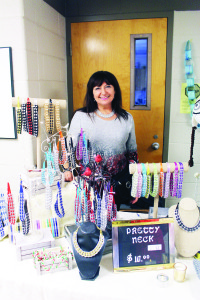 Anna Barichello of Pretty Neck was showing an assortment of necklaces.