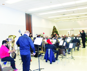 CONCERT BAND PERFORMS CHRISTMAS GALA There was a wide assortment of music for the season performed recently as the Caledon Concert Band presented its Christmas Gala concert at Caledon Community Complex. The band was under the direction of Robert Kinnear. Photo by Bill Rea