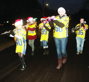 Musicians from Mayfield Secondary School provided some of the music of the season along the parade route.