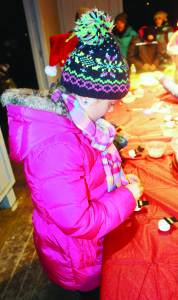 There were some fun things to do, like crafts. Addison Lindsay, 8, of Palgrave, was working on this tiny snowman.