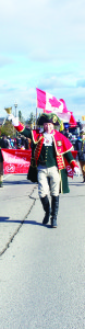 Caledon's Town Crier Andrew Welch once again led the parade.